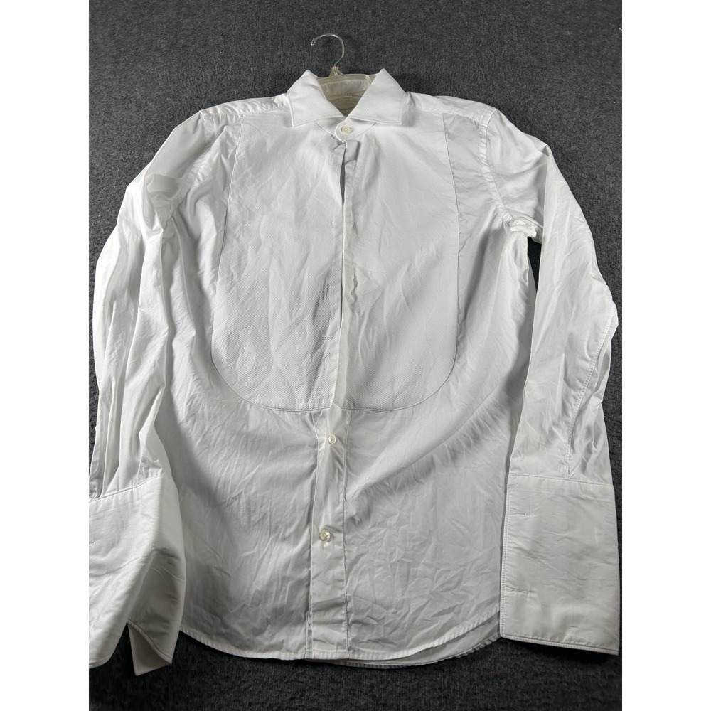 Suitsupply Tuxedo Shirt Mens Sz 15.5 39 Slim Fit White Egyptian Cotton